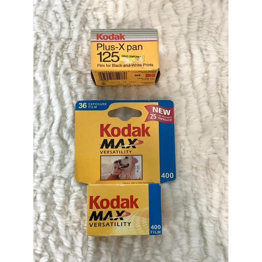 Kodak Plus-X Pan 125 B/W Prints & Max 400 Film Rolls Expired 1997 & 2003